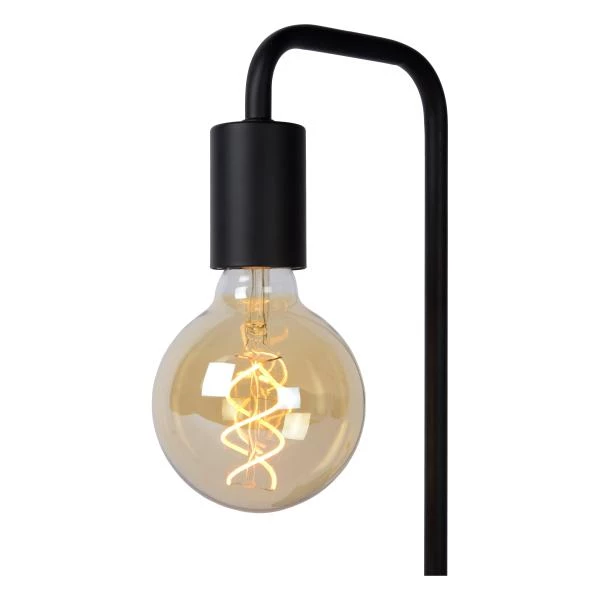 Lucide LORIN - Lampe de table - 1xE27 - Noir - détail 1